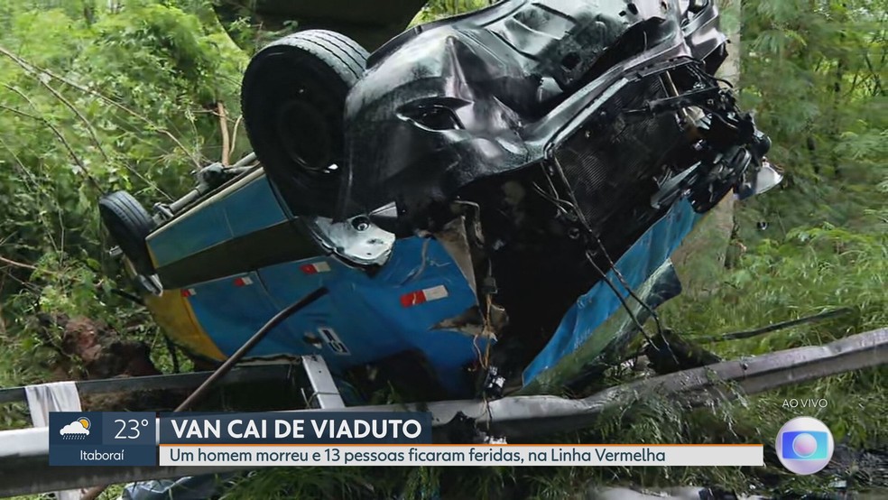 Van Cai De Viaduto Na Linha Vermelha Acidente Deixa Um Morto E Feridos