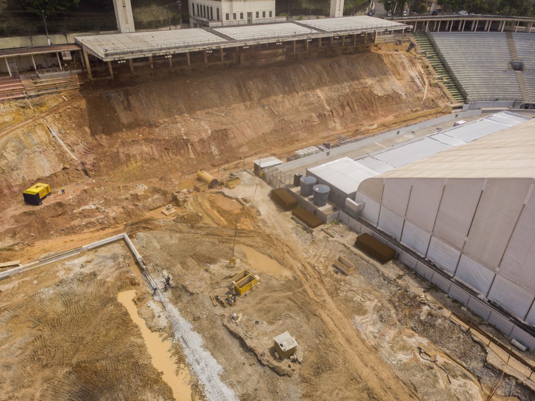 O novo Pacaembu veja como estão as obras e como ficará o estádio