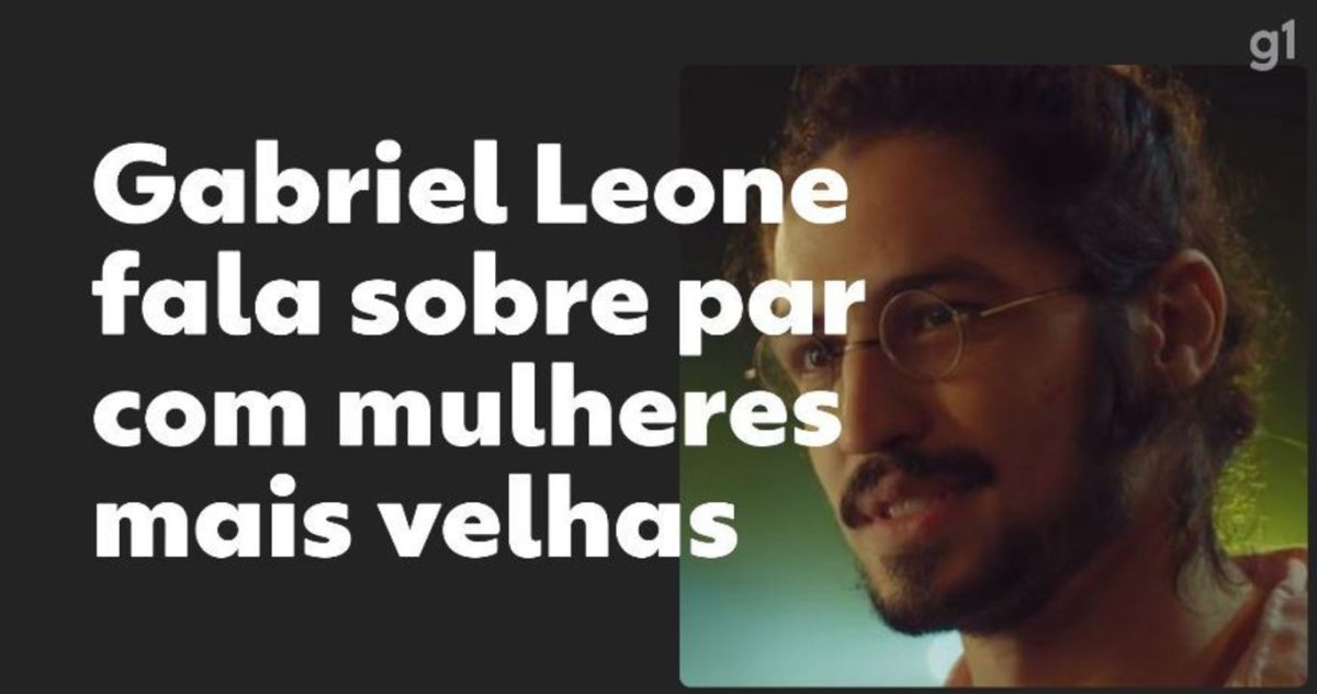Gabriel Leone fala sobre papéis em que é par de mulheres mais velhas Gabriel Leone fala sobre papéis em que é par de mulheres mais velhas