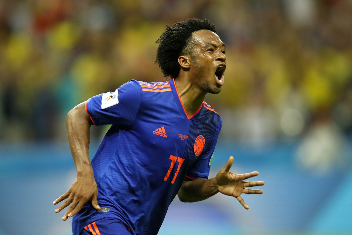 Copa do Mundo – Polônia x Colômbia Juan Cuadrado disputou as Copas de 2014 e 2018 pela Colômbia