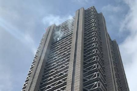 Torre do Rio Sul pegou fogo na manhã desta quarta-feira