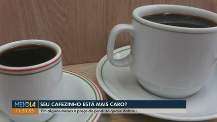 Tomar um cafezinho está pesando mais no bolso do consumidor