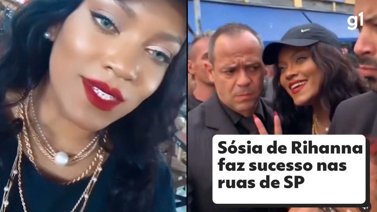 Sósia de Rihanna faz sucesso nas ruas de SP