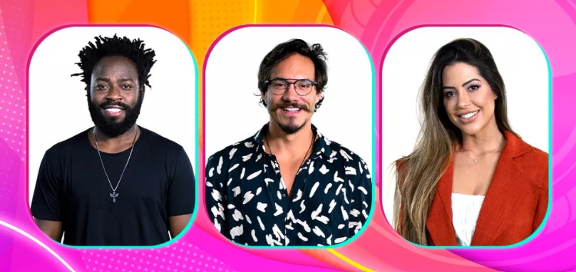 'BBB22': Douglas Silva, Eliezer e Laís  formam sexto paredão