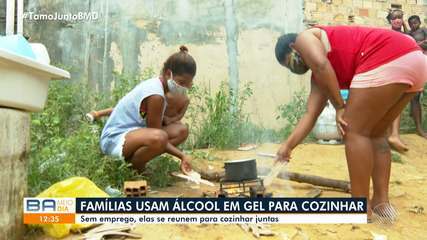 Famílias do Subúrbio de Salvador cozinham com álcool em gel por causa do valor do gás