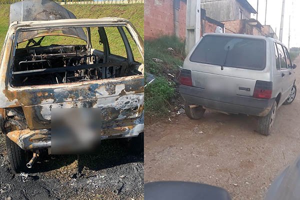 Trabalhador afirma que carro foi incendiado em frente à delegacia Trabalhador afirma que carro foi incendiado em frente à delegacia