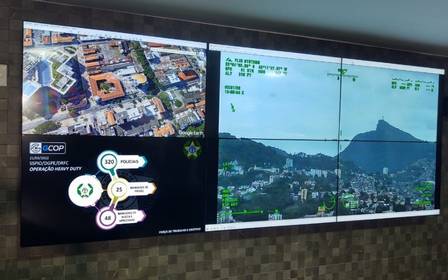 Imagens de operações em comunidades no Rio agora são vistas em tempo real