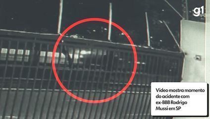 Vídeo mostra momento do acidente com ex-BBB Rodrigo Mussi em SP