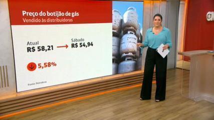 Petrobras reduz preço do botijão de gás a partir deste sábado (9)