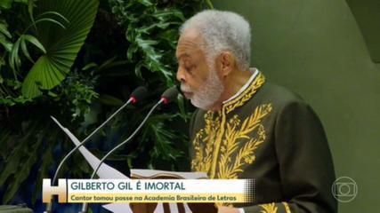 Gilberto Gil toma posse na Academia Brasileira de Letras
