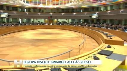 Europa discute embargo ao gás russo