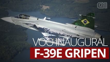 Gripen, novo caça da Força Aérea Brasileira, sobrevoa Brasília