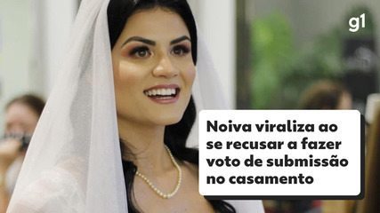 Noiva viraliza na internet ao se recusar a fazer voto de submissão no casamento
