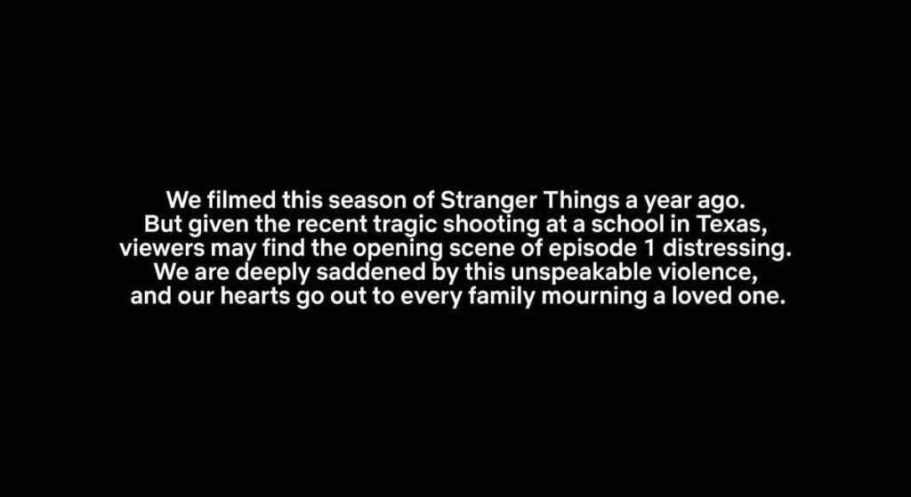 Massacre escolar faz Stranger Things 4 chegar com aviso