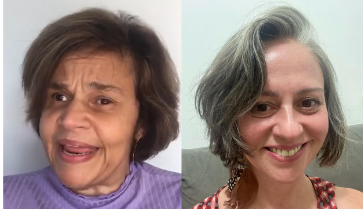 Montagem com Claudia Rodrigues e Guta Stresser