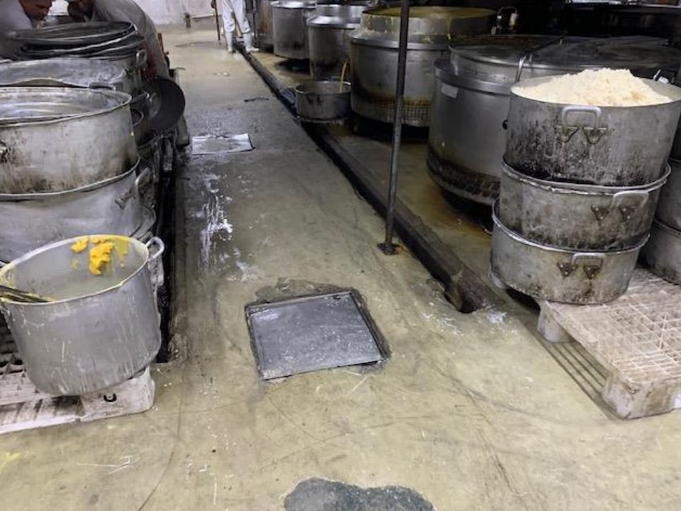 Conselho Regional de Nutrição apontou irregularidades no preparo de refeições encaminhadas ao sistema carcerário do Rio de Janeiro — Foto: Reprodução