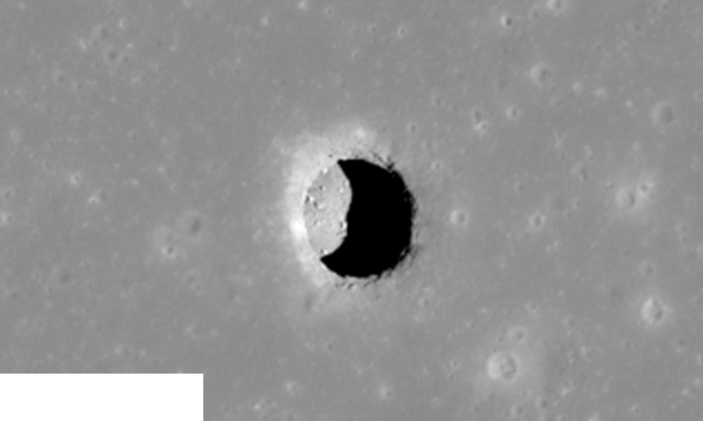 Los pozos en la Luna tienen una temperatura en la que los humanos pueden vivir