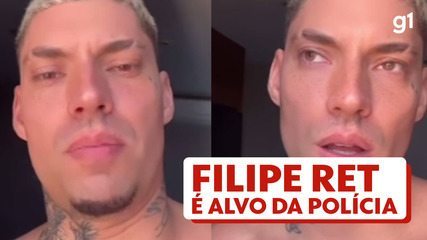 VÍDEO: Filipe Ret é acordado por policiais que cumpriam mandado de busca em Angra; celular foi apreendido | Rio de Janeiro
