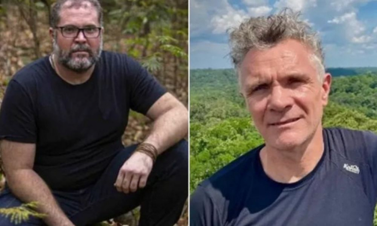 Montagem com fotos de dois homens