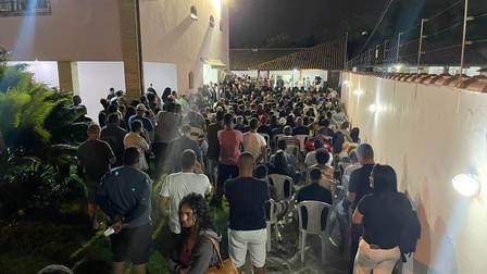 Jerominho organizou evento na casa dele em Campo Grande para anunciar apoio político a Sérgio Porto e Jalmir Júnior