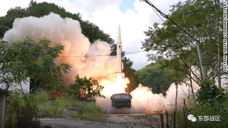 China fires missiles over Taiwan for first time as Beijing retaliates against Pelosi visit