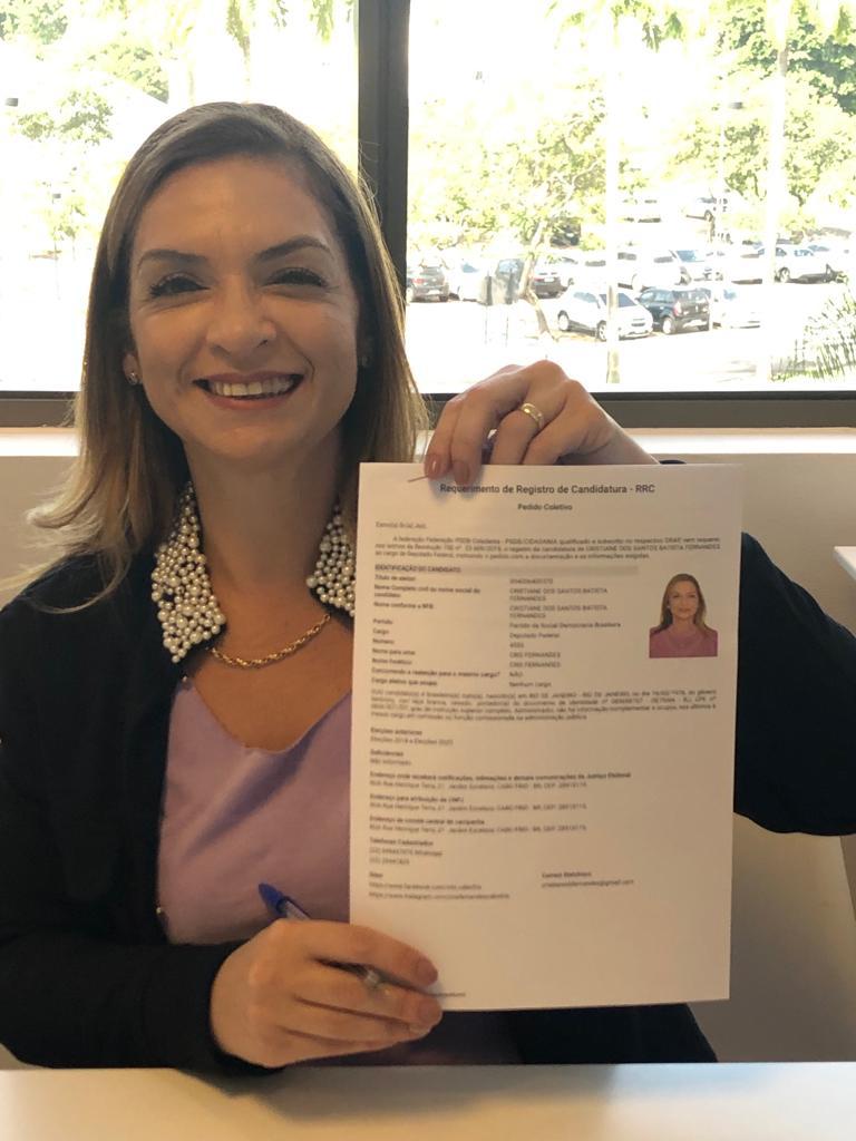 PSDB confirma candidatura de Cris Fernandes como deputada federal
