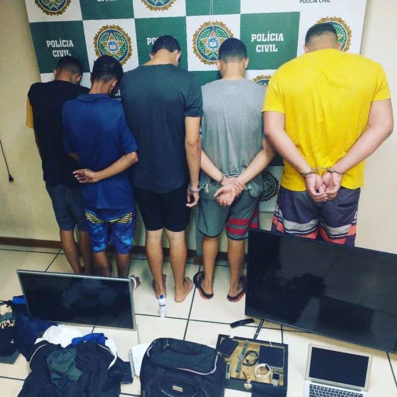 Polícia Civil prende quadrilha especializada em roubo a residência em Cabo Frio