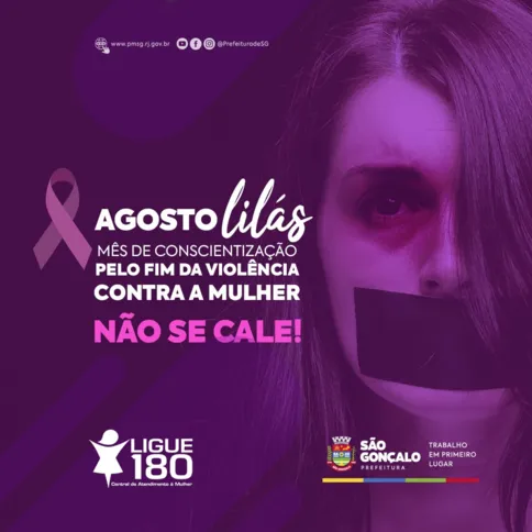 Imagem ilustrativa da imagem Agosto Lilás reforça conscientização contra violência doméstica