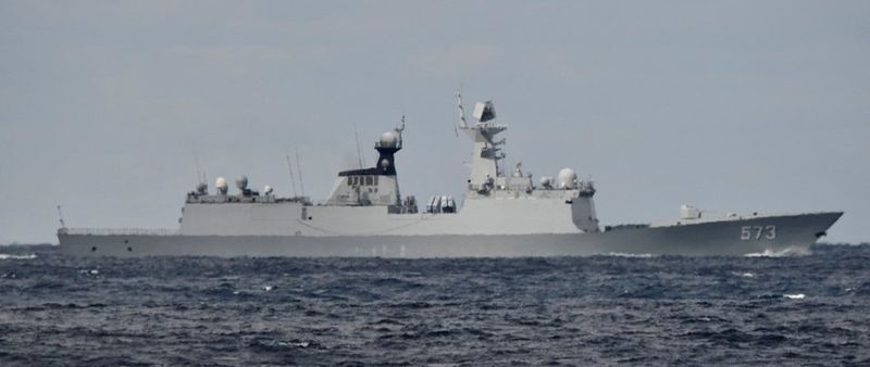 Fragatas militares chinesas fizeram três dias de exercícios no Mar do Sul da China, diz imprensa estatal