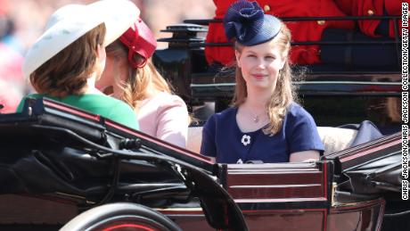 Lady Louise Windsor during Trooping The Colour on the Mall on June 9, 2018 in London, England. (Photo by Chris Jackson/Getty Images)