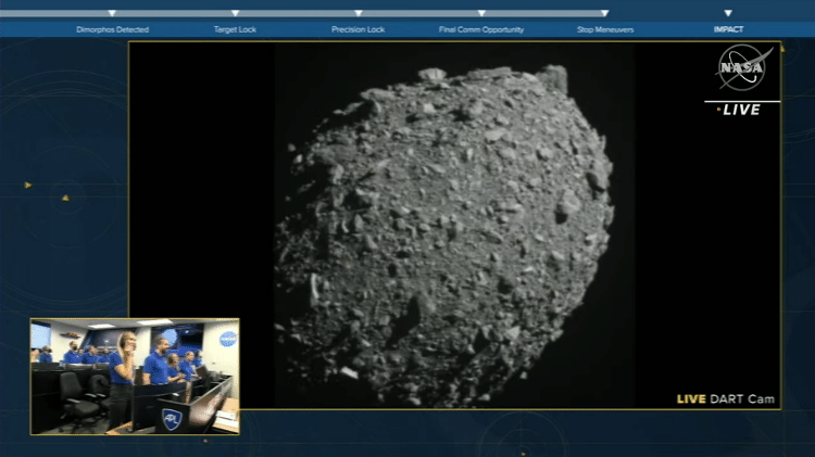satélite espia momento do impacto em asteroide; veja foto satélite espia momento do impacto em asteroide; veja foto
