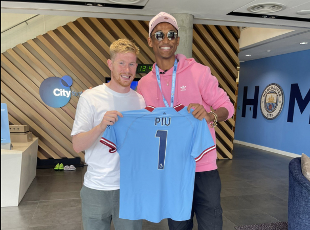 Kevin de Bruyne e Alison dos Santos