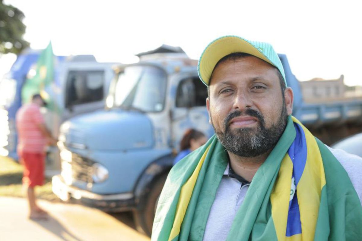 Wallace Landim, o Chorão, um dos principais líderes dos caminhoneiros