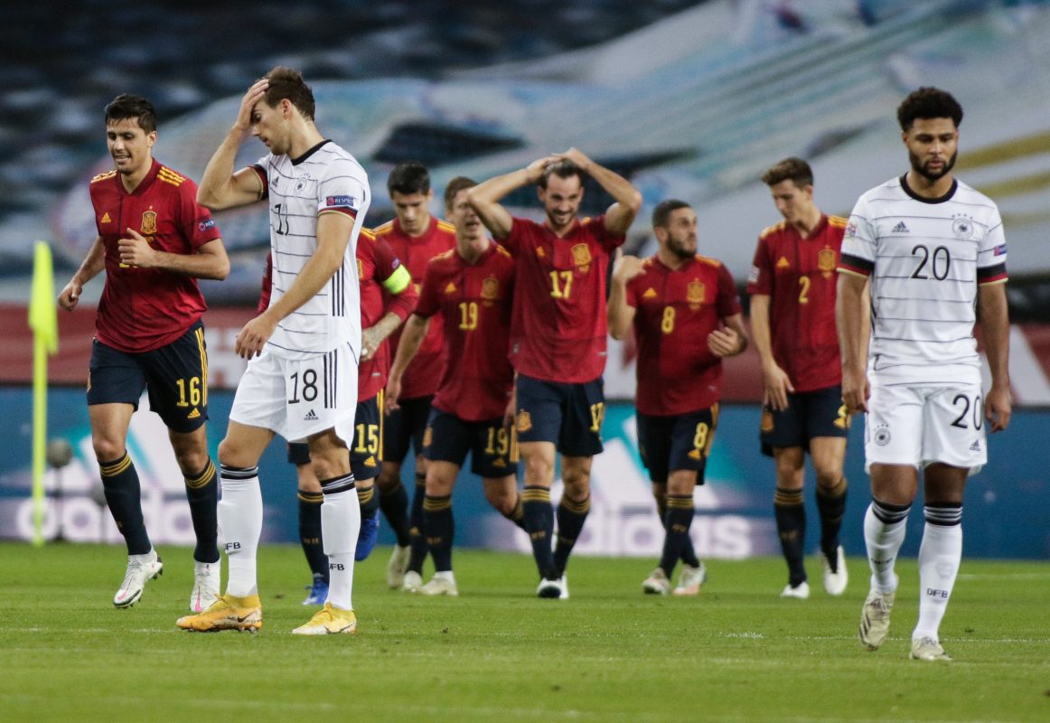 Espanha aplica goleada de 6 a o sobre a Alemanha pela Liga das Nações, em Sevilha