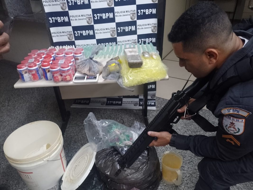 Mais de 7,5 kg de drogas são apreendidas em Porto Real
