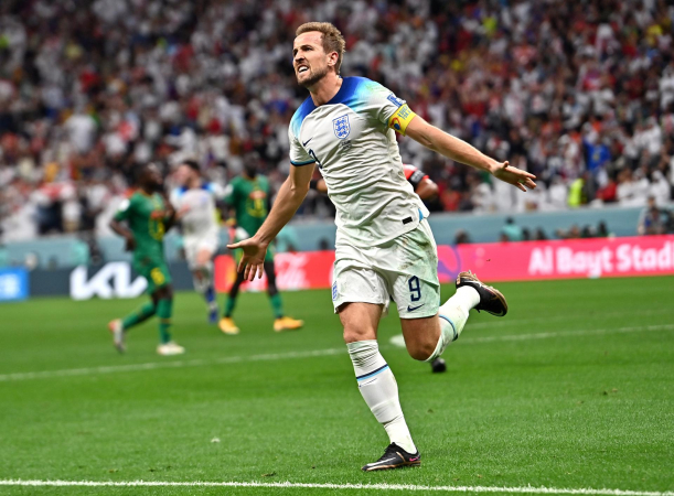 Kane marcou seu primeiro gol na Copa do Mundo no duelo entre Inglaterra e Senegal