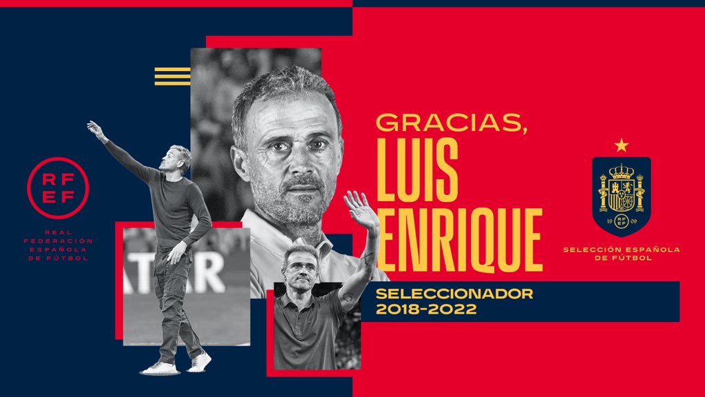 Seleção espanhola anunciou a demissão de Luis Enrique -