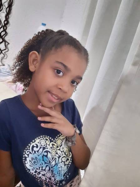 Rafaelle Pacheco, de 10 anos, morreu nesta terça-feira em São João de Meriti
