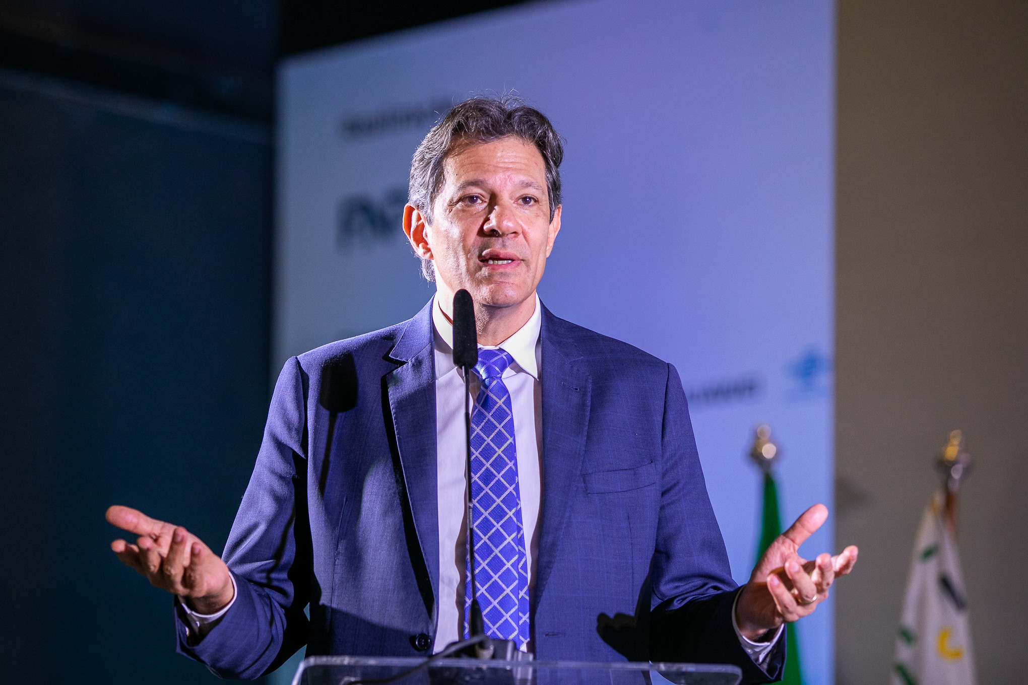 O ministro da Fazenda, Fernando Haddad