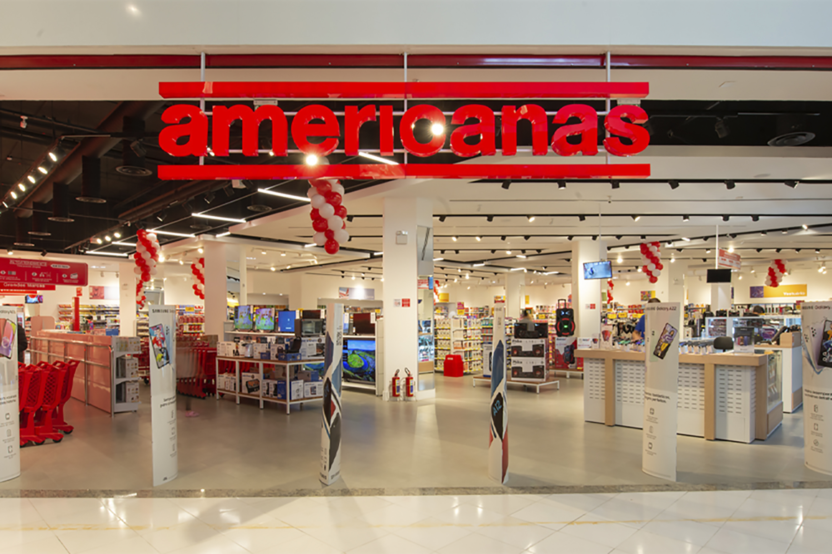 fachada de loja da Americanas
