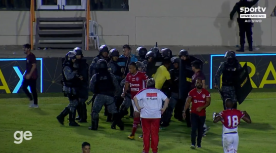 confusão em jogo do botafogo