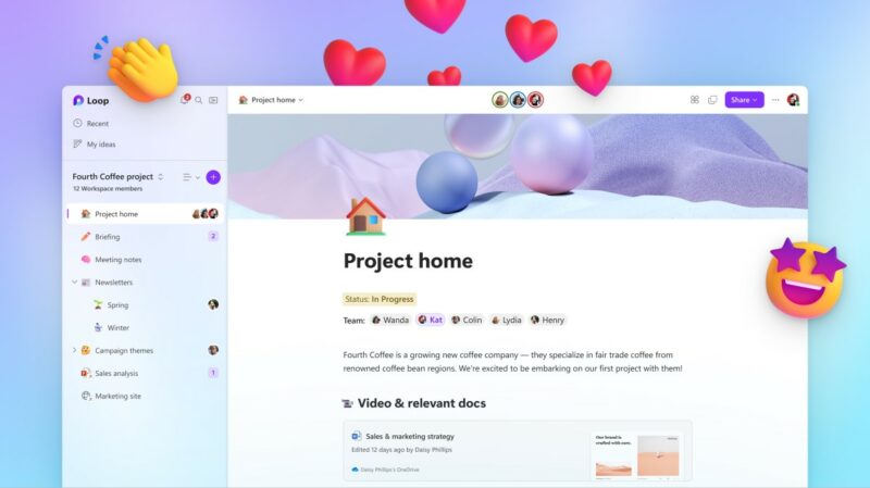 Microsoft lança Loop, nova plataforma de organização colaborativa com IA