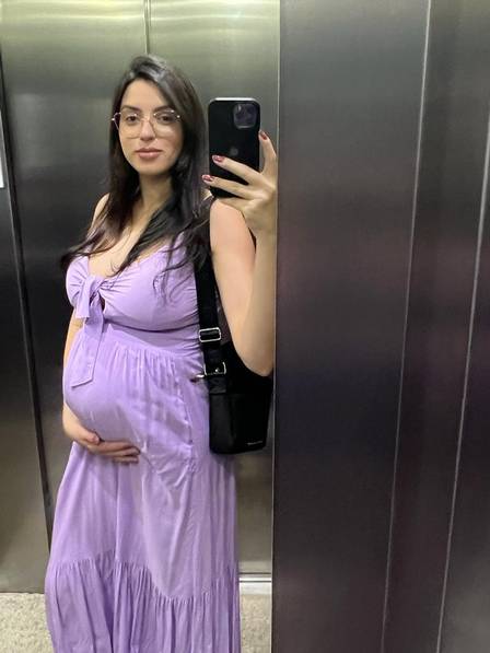 Letycia Peixoto Fonseca estava grávida de oito meses