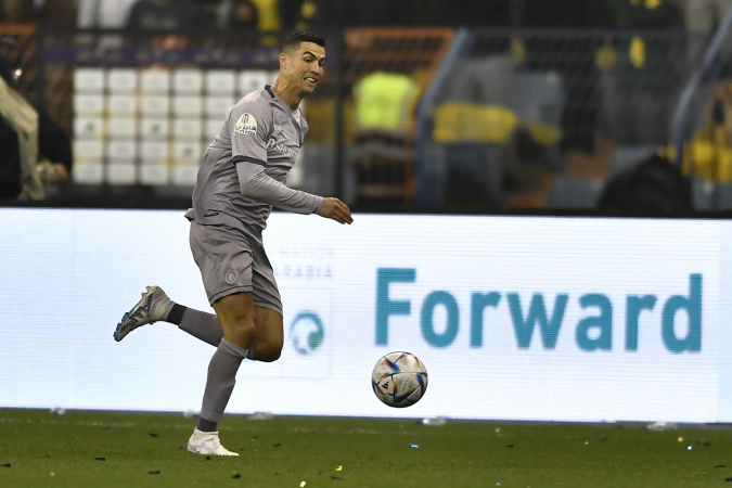 Cristiano Ronaldo durante partida do Al-Nassr, da Arábia Saudita