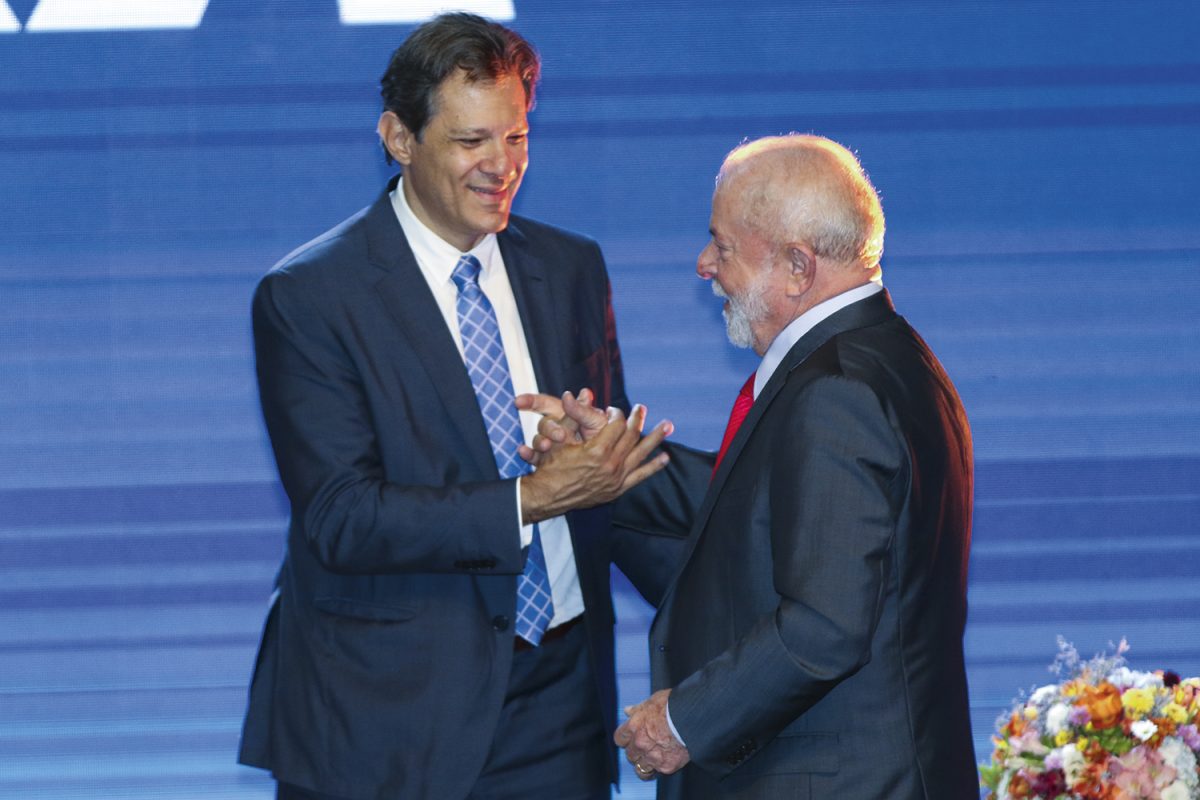 OPÇÃO - Lula e Haddad: o ministro é cotado, mas o presidente deve tentar a reeleição