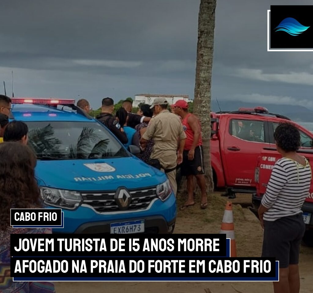 Turista morre afogado na Praia do Forte, em Cabo Frio, Cabo Frio