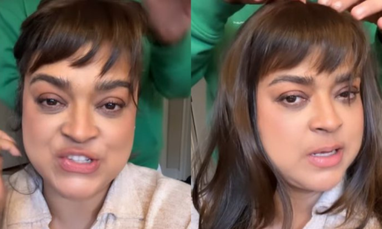 Preta Gil posta stories experimentando perucas