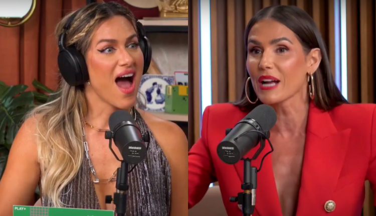 Montagem com Giovanna Ewbank e Deborah Secco