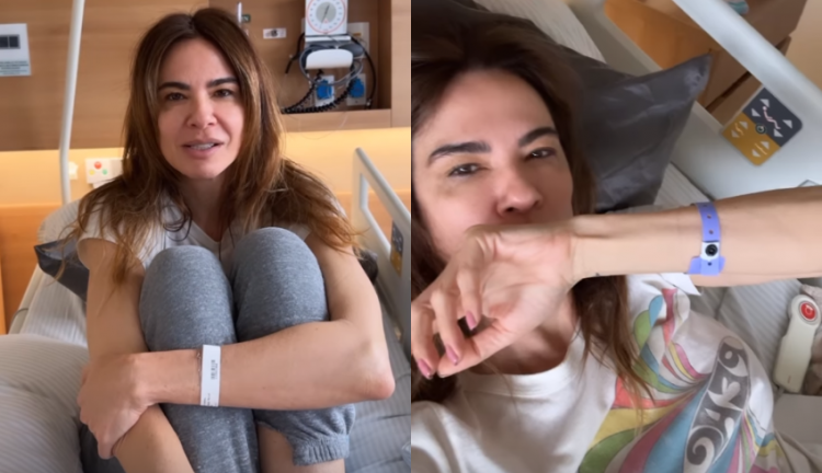 Luciana Gimenez em hospital