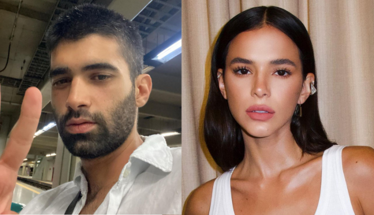 Montagem com Victor Cugula e Bruna Marquezine